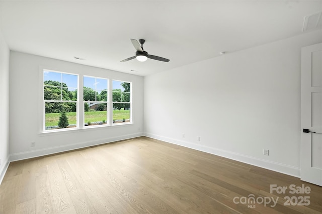 13605 Tranquil Day Dr, Matthews, NC 28105 - empty room with wood finished floors and ceiling fan
