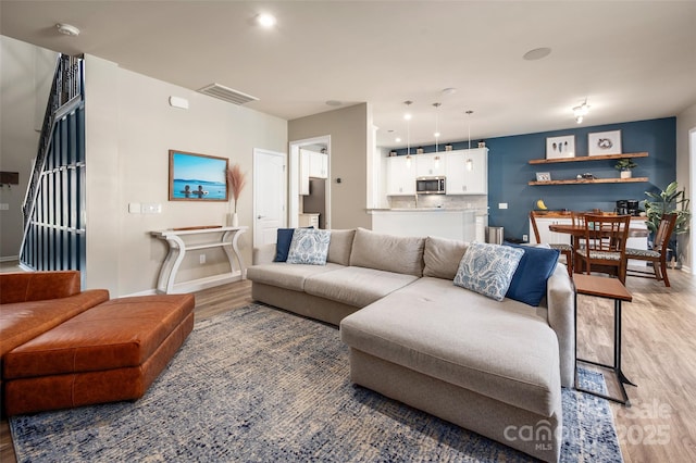 5014 Forest Hills Pl, Fort Mill, SC 29707 - living room with light wood-type flooring and baseboards