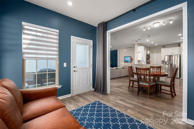 5014 Forest Hills Pl, Fort Mill, SC 29707 - entryway with light wood finished floors, recessed lighting, and baseboards