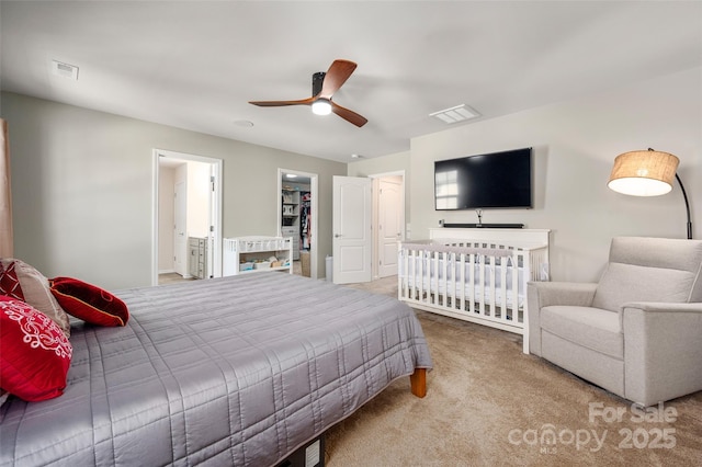 5014 Forest Hills Pl, Fort Mill, SC 29707 - bedroom featuring carpet floors and ceiling fan