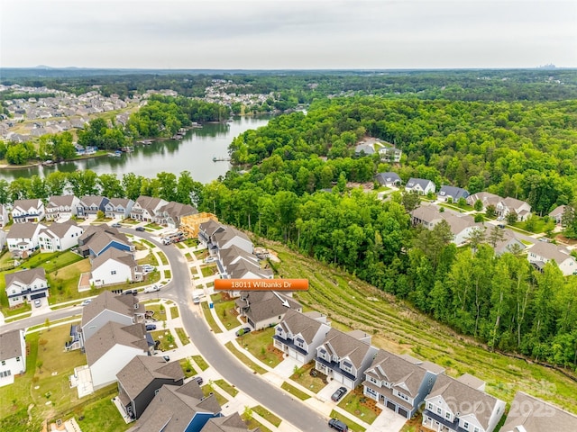18011 Wilbanks Dr, Charlotte, NC 28278 - aerial perspective of suburban area with a nearby body of water