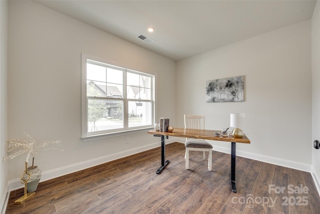 18011 Wilbanks Dr, Charlotte, NC 28278 - home office featuring wood finished floors and baseboards
