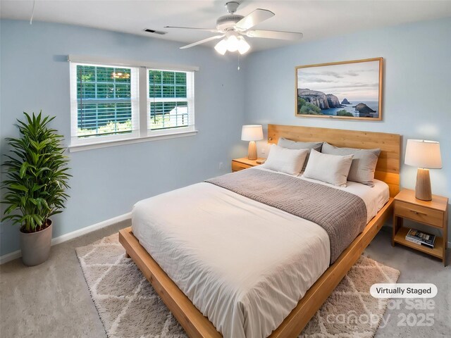 903 Furman Ct, Fort Mill, SC 29708 - carpeted bedroom with baseboards and ceiling fan