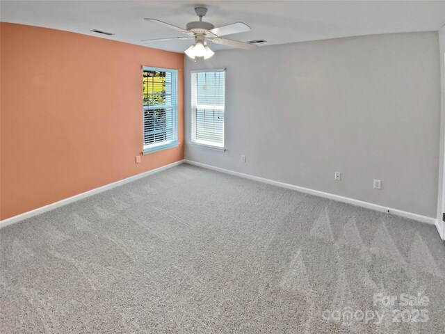 903 Furman Ct, Fort Mill, SC 29708 - unfurnished room with ceiling fan, carpet flooring, and baseboards