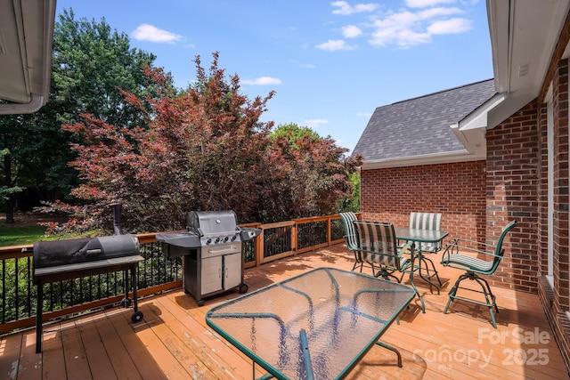 1337 Braeburn Rd NW, Concord, NC 28027 - deck with outdoor dining area and grilling area