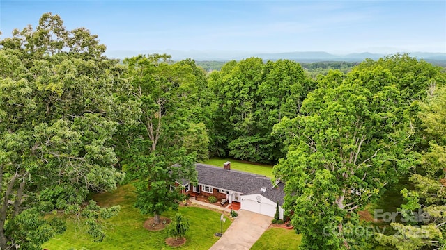 200 Woodside Dr, Morganton, NC 28655 - view from above of property with a forest