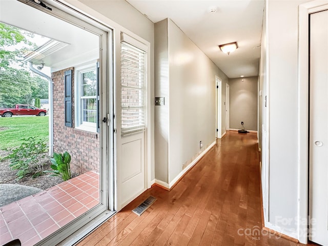 200 Woodside Dr, Morganton, NC 28655 - hall featuring hardwood / wood-style floors and baseboards