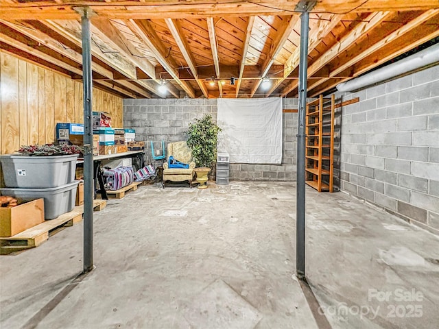 200 Woodside Dr, Morganton, NC 28655 - unfinished below grade area featuring concrete block wall
