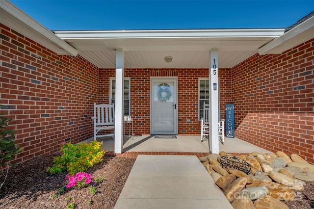 105 Kingston Pl, Spindale, NC 28160 - entrance to property featuring brick siding and a porch