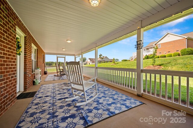 105 Kingston Pl, Spindale, NC 28160 - view of patio featuring a porch and a residential view