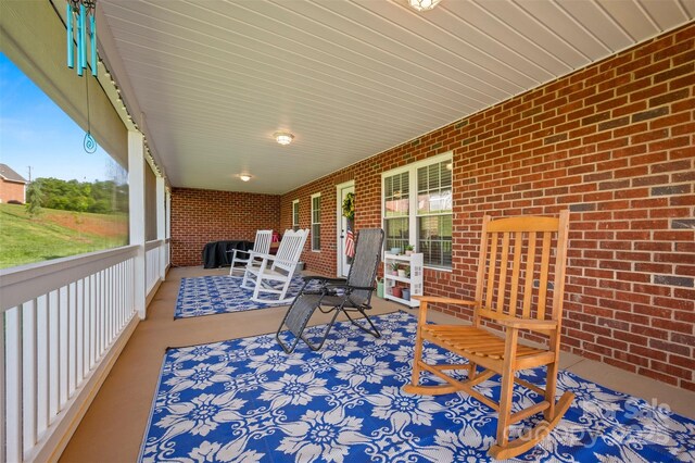 105 Kingston Pl, Spindale, NC 28160 - wooden deck with covered porch