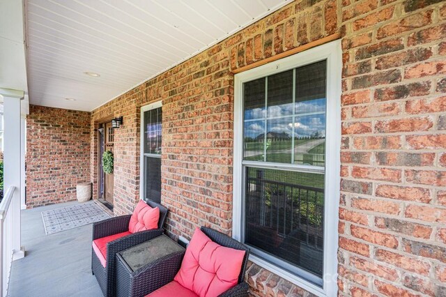 view of patio with covered porch