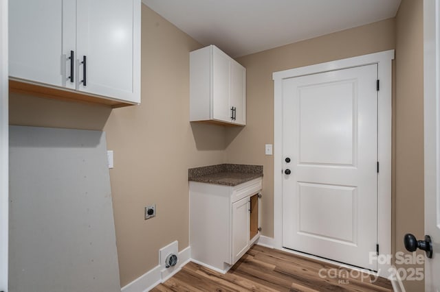 355 Northbrook Iii School Rd Unit 10, Vale, NC 28164 - clothes washing area with electric dryer hookup, wood finished floors, and baseboards