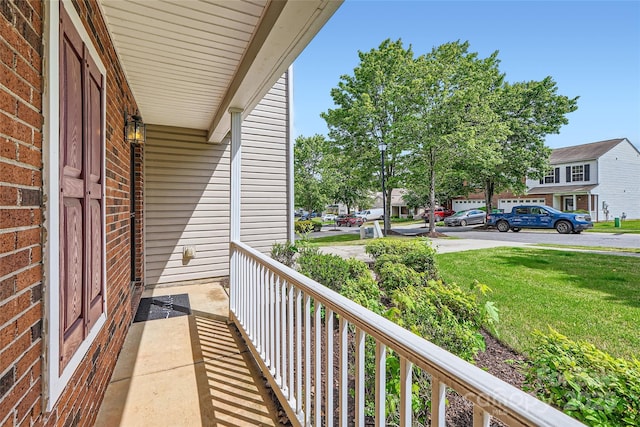 6335 Ziegler Ln, Charlotte, NC 28269 - balcony with covered porch and a residential view
