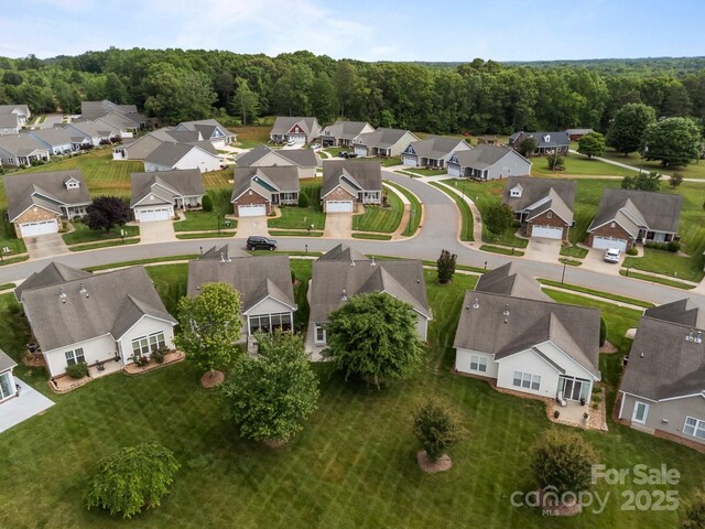 301 Garner Dr, Salisbury, NC 28146 - aerial view of residential area with a forest