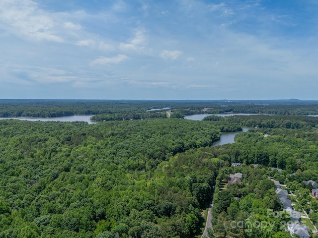 12039 Lawings Corner Dr, Huntersville, NC 28078 - drone / aerial view of a heavily wooded area and a large body of water