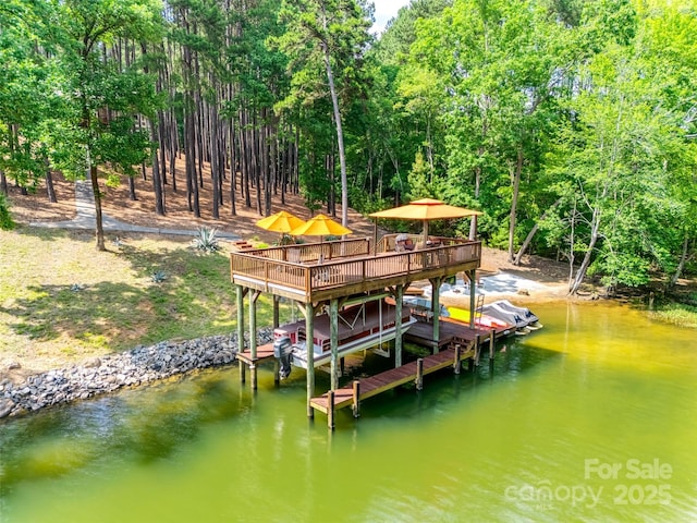 18311 Rosapenny Rd, Charlotte, NC 28278 - dock area featuring a wooden deck