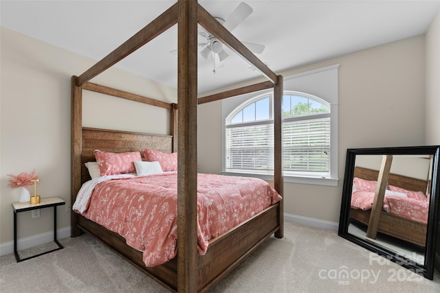 230 Fairway Falls Rd, Mills River, NC 28759 - carpeted bedroom with baseboards and ceiling fan