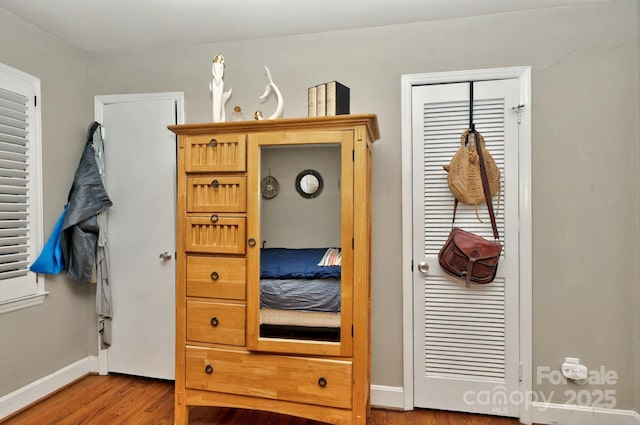 3430 Rea Rd, Charlotte, NC 28226 - bedroom with wood finished floors and baseboards