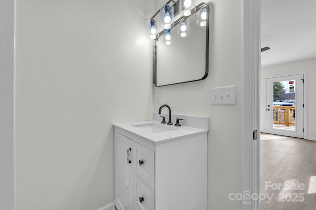 276 Bob Mcneill Rd, West Jefferson, NC 28694 - bathroom featuring vanity and baseboards