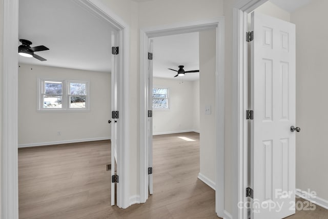 276 Bob Mcneill Rd, West Jefferson, NC 28694 - hall featuring wood finished floors and baseboards