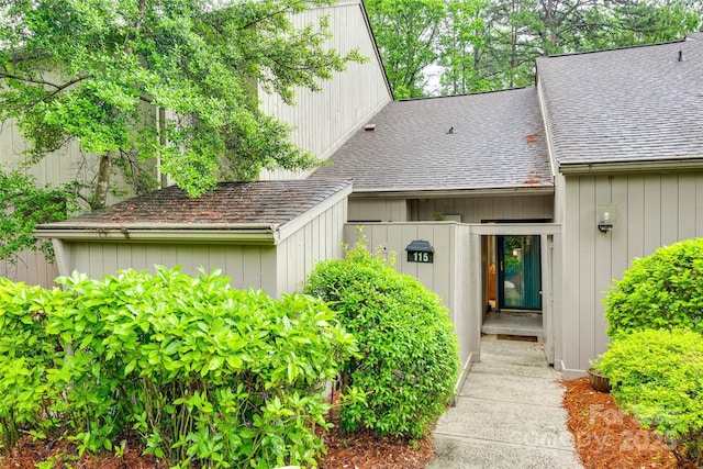 115 Pine Grove Cir, Clover, SC 29710 - doorway to property with roof with shingles
