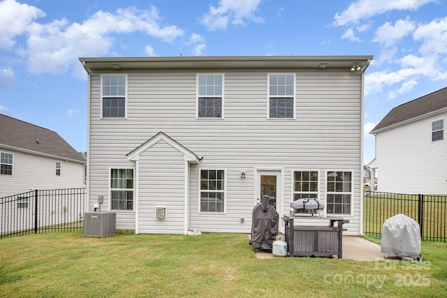 18026 Stark Way, Charlotte, NC 28278 - rear view of property featuring central AC and a patio