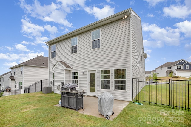 18026 Stark Way, Charlotte, NC 28278 - back of house with cooling unit, a patio area, and a residential view