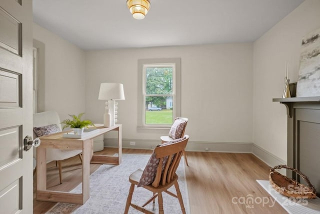 1000 Oakshade Ave, Kannapolis, NC 28083 - office area with light wood-style floors and baseboards