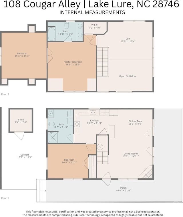 108 Cougar Aly Unit 79, Lake Lure, NC 28746 - room layout