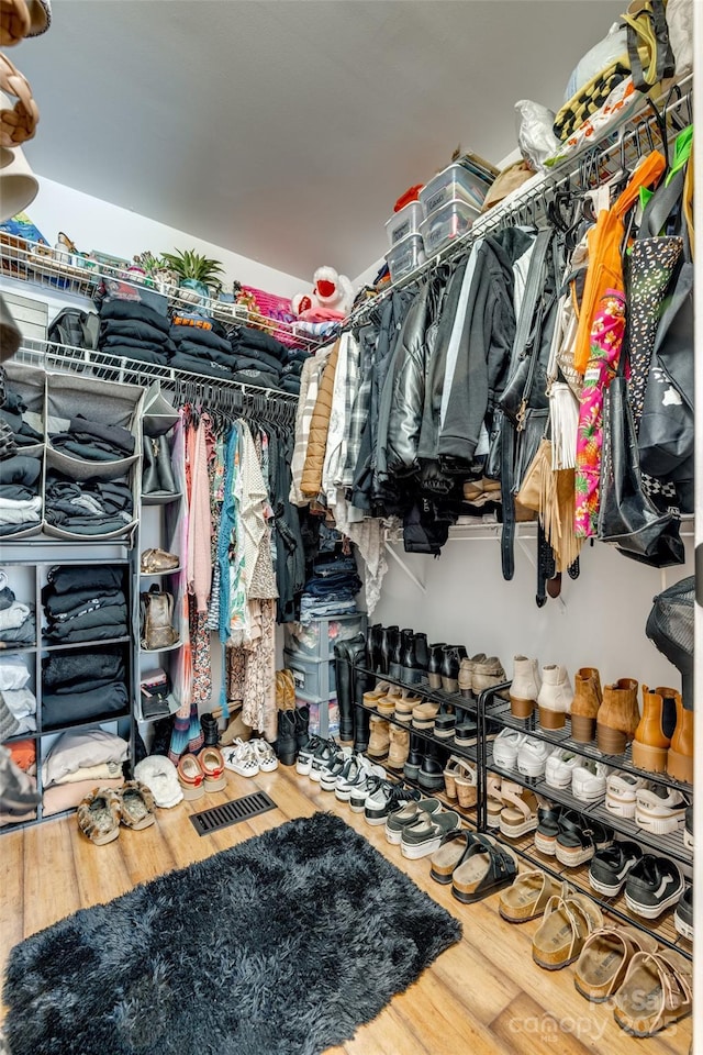 1140 Landsdown Dr, Salisbury, NC 28147 - walk in closet featuring wood finished floors