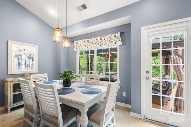 3820 Leela Palace Way, Fort Mill, SC 29708 - dining room with baseboards and light tile patterned flooring