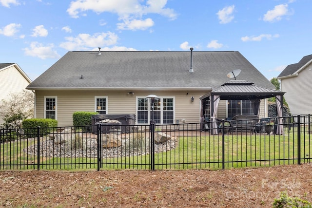 3820 Leela Palace Way, Fort Mill, SC 29708 - rear view of house featuring a gazebo and a patio area