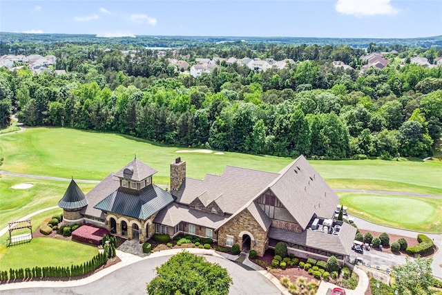 13204 Feale Ct, Charlotte, NC 28278 - aerial view of a tree filled landscape and a local golf course