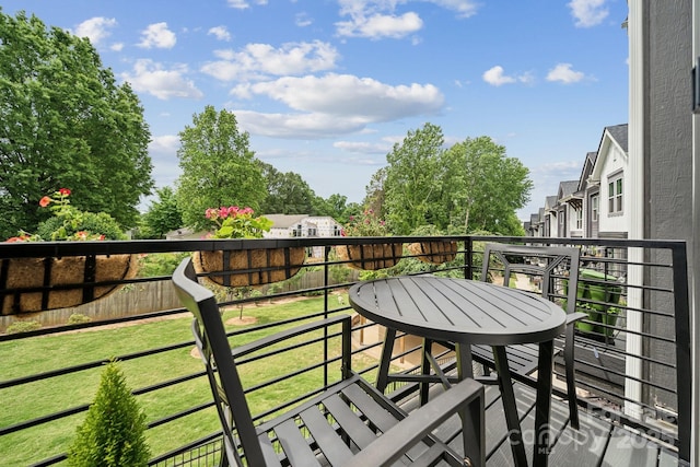 view of balcony