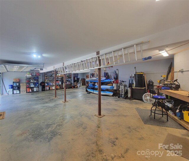 2102 Lake Rd, Ridgeway, SC 29130 - garage featuring a workshop area