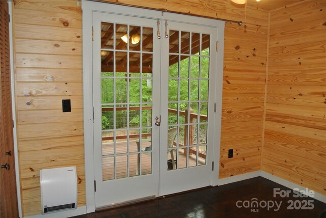 doorway featuring french doors and plenty of natural light