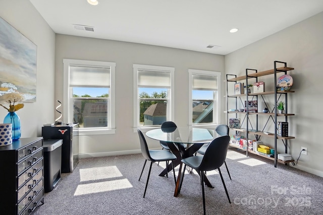 2062 Nellies Way, Fort Mill, SC 29715 - dining area featuring carpet floors, baseboards, and recessed lighting