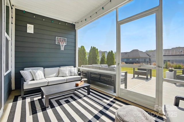 2062 Nellies Way, Fort Mill, SC 29715 - sunroom / solarium with an outdoor living space, healthy amount of natural light, and rail lighting
