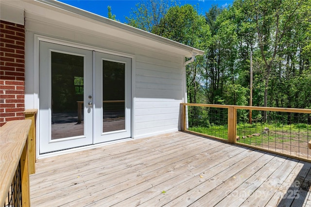 1318 Crawford Rd, Waynesville, NC 28785 - deck with french doors