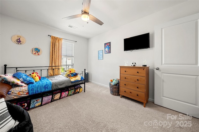 446 Misty Law Ln, Clover, SC 29710 - carpeted bedroom with baseboards and ceiling fan