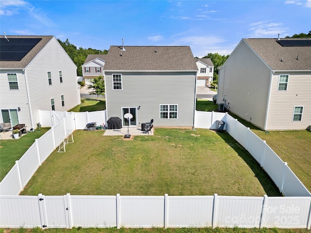 446 Misty Law Ln, Clover, SC 29710 - back of house featuring a gate, a fenced backyard, a patio area, and a residential view