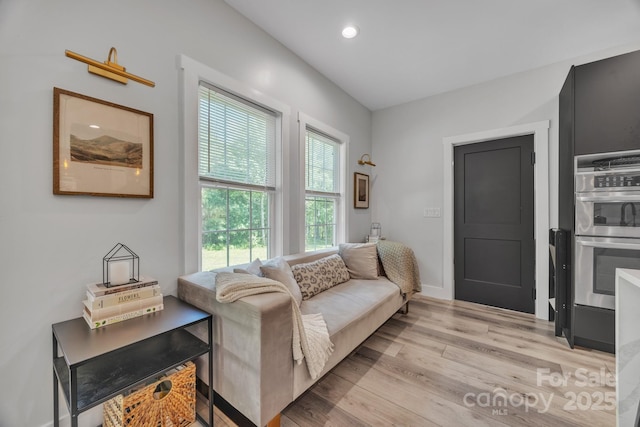 5262 Mckenzie Trl, Conover, NC 28613 - living area featuring light wood-style floors, recessed lighting, and baseboards