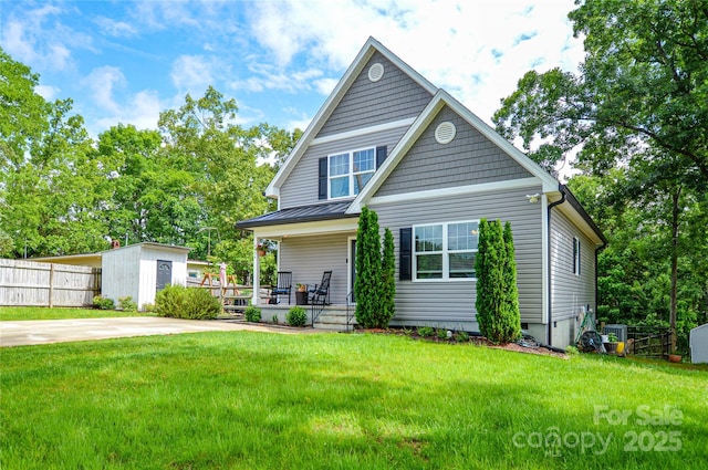 8024 Eagle St, Mount Pleasant, NC 28124 - view of front facade with covered porch