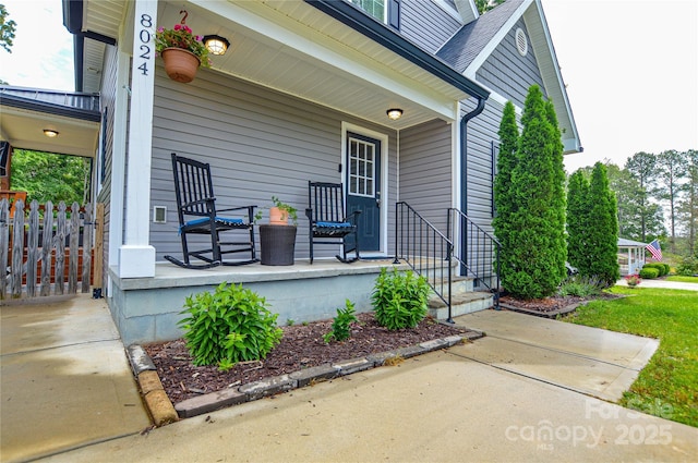8024 Eagle St, Mount Pleasant, NC 28124 - view of covered porch
