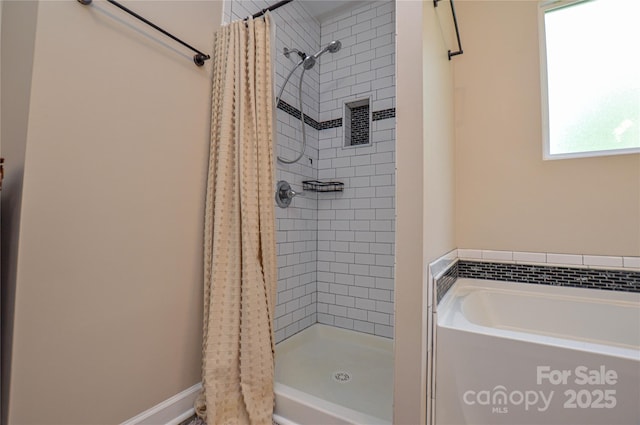 8024 Eagle St, Mount Pleasant, NC 28124 - full bathroom featuring a shower stall and a bath