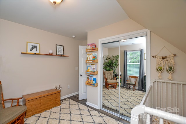 8024 Eagle St, Mount Pleasant, NC 28124 - entryway featuring wood finished floors, vaulted ceiling, and baseboards