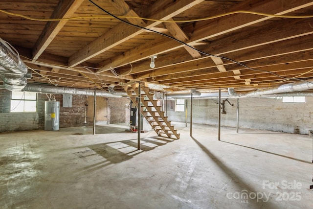 500 Peigler St NW Unit 1 & 2, Concord, NC 28027 - below grade area with water heater and stairway