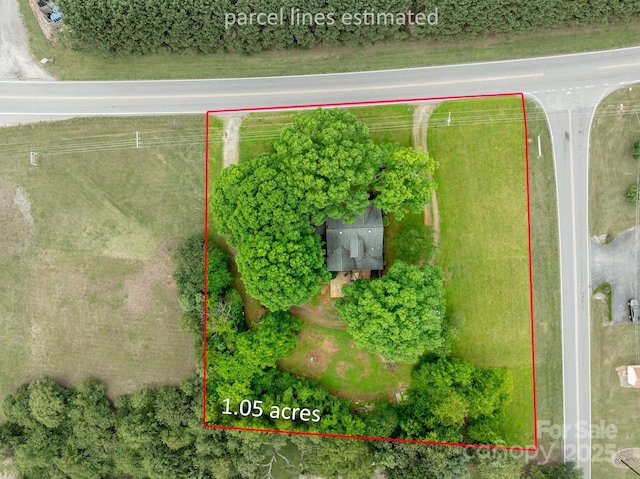 4098 S NC Highway 127, Hickory, NC 28602 - aerial view of property and surrounding area featuring property boundaries highlighted