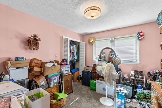 157 E Meadowview Dr, Statesville, NC 28625 - misc room with carpet flooring and a textured ceiling